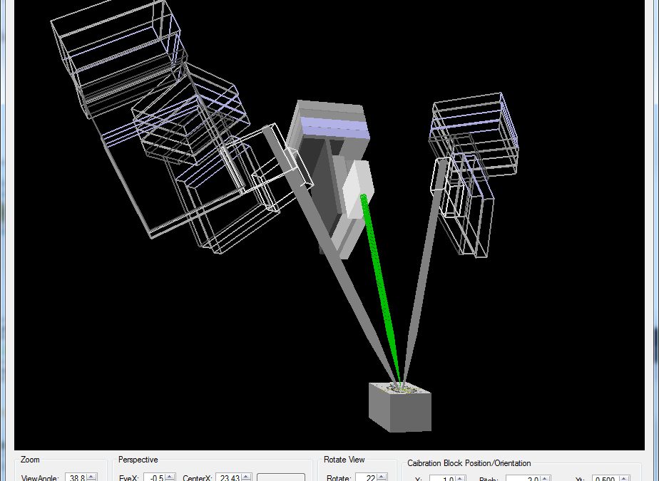 3D simulation of probe positioning