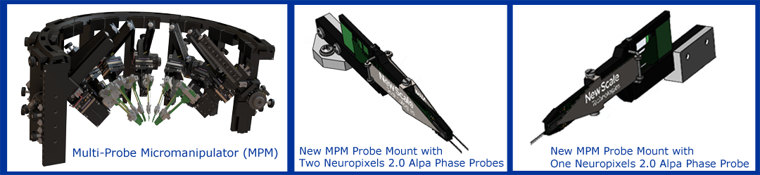 Manipulator mounting kit supports Neuropixels 2.0 probes