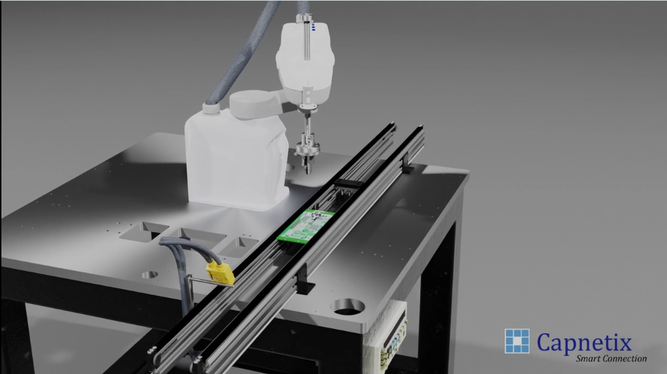 Video: Robotic cell for circuit board testing uses M3 Smart Stage